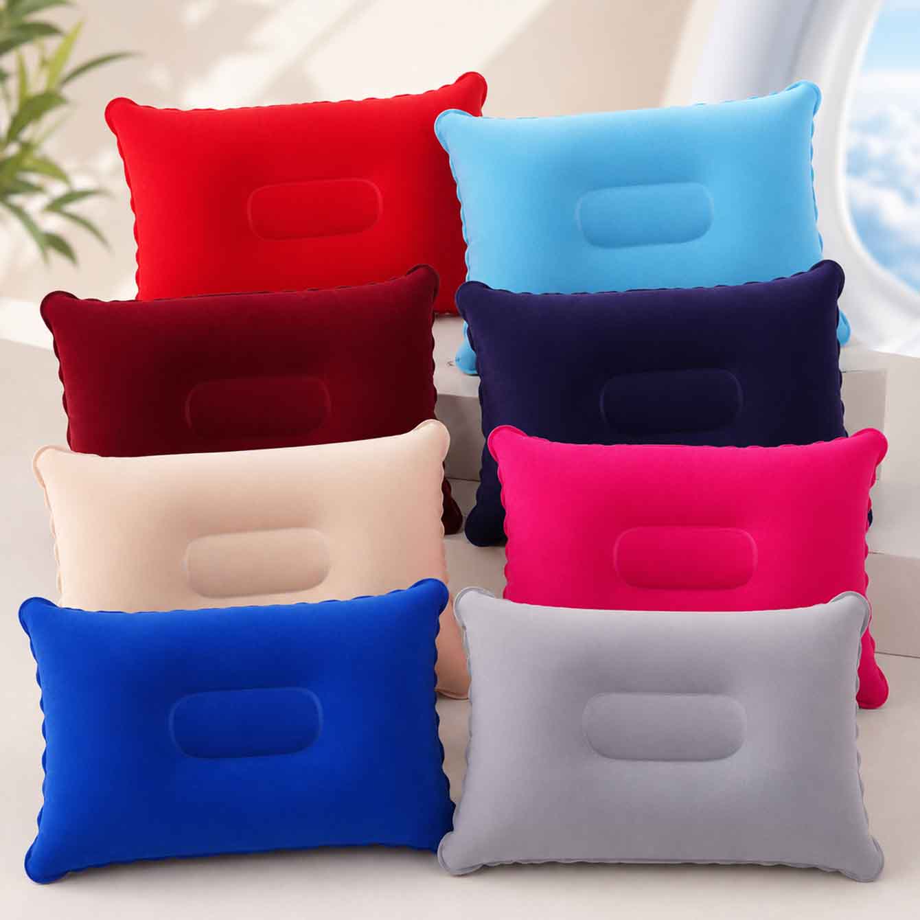 Travel Pillow Inflatable - 2 Pack Ultralight Inflatable Pillow Small