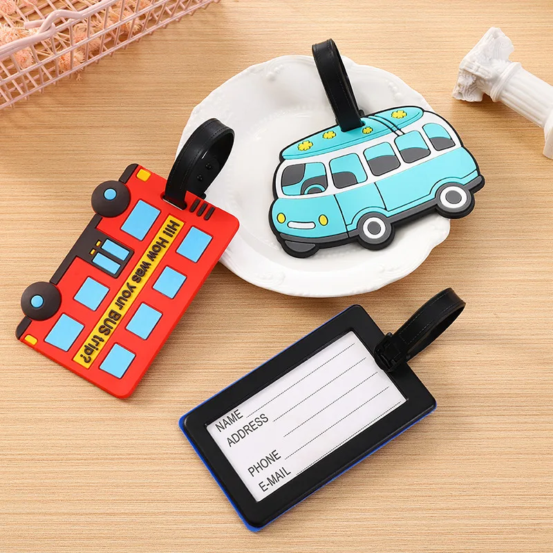 Travel Accessories List - Cute Cartoon Cars PVC Silicone Luggage