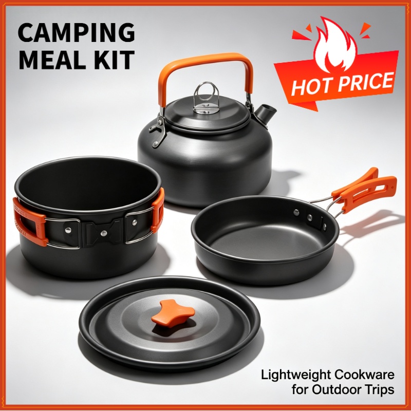 Travel Kitchen Accessories - Camping Cooking set Camping Cookware Travel