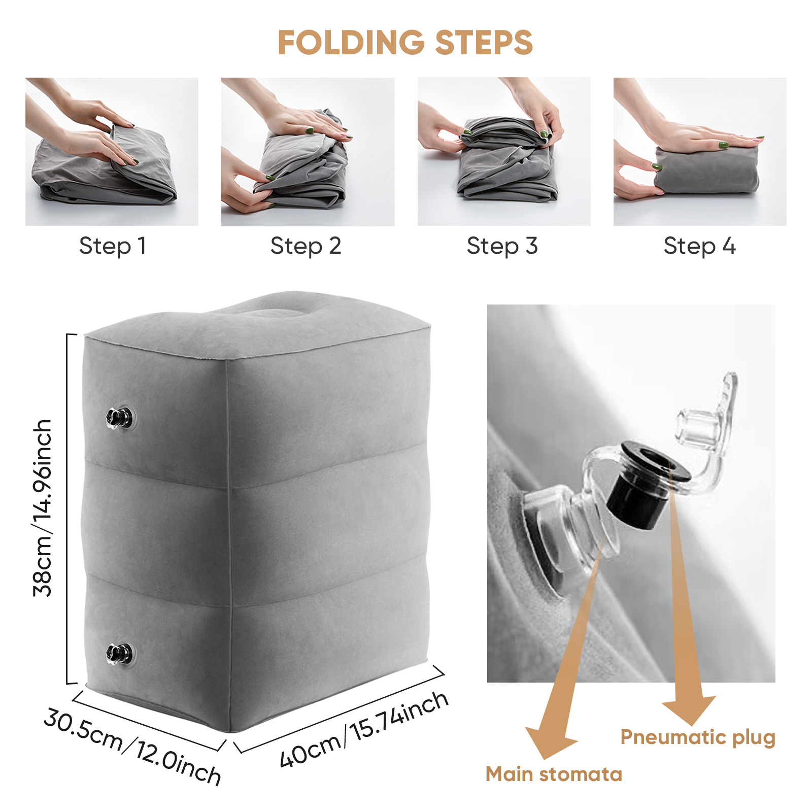 Airplane Foot Rest Travel Foot - Travel Pillow Inflatable ulasan dan harga