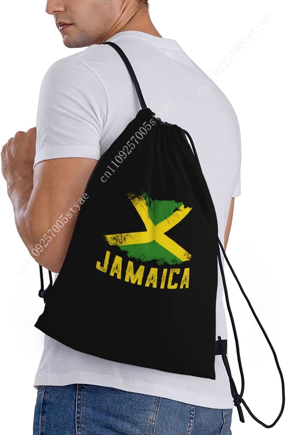 Jamaica Flag Drawstring Bag Ba - Travel Accessories For Jamaica ulasan dan harga