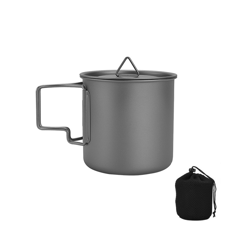 Titanium Camping Mug with Fold - Travel Kitchen Accessories ulasan dan harga