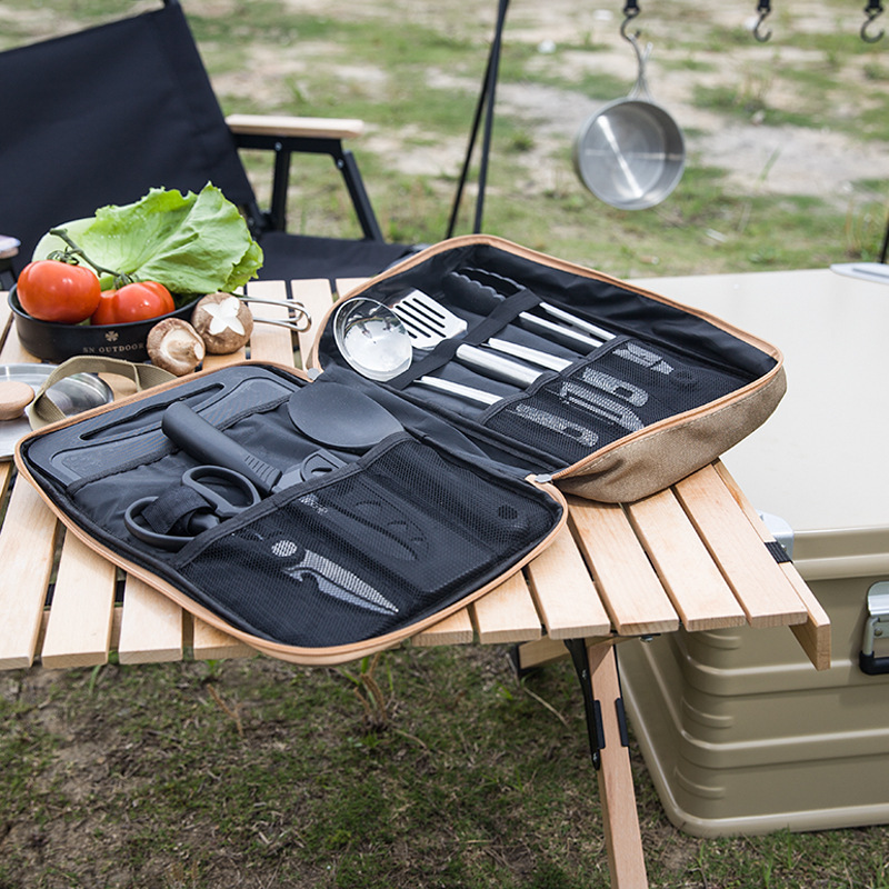 8pcs Camping Kitchen Cookware  - Travel Kitchen Accessories ulasan dan harga