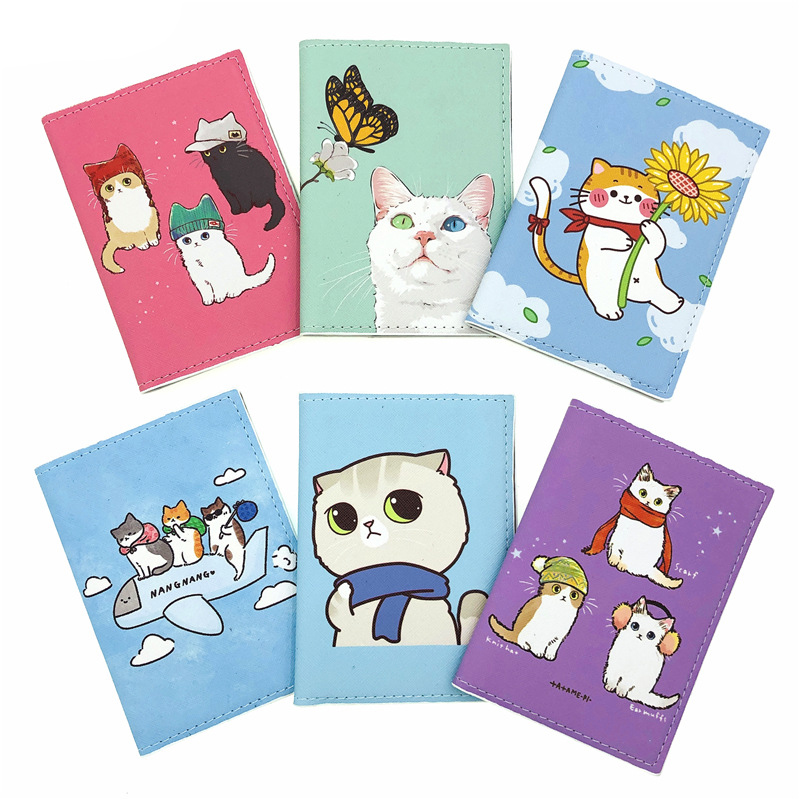 Cute Cat Pattern Passport Hold - Travel Accessories Overseas ulasan dan harga