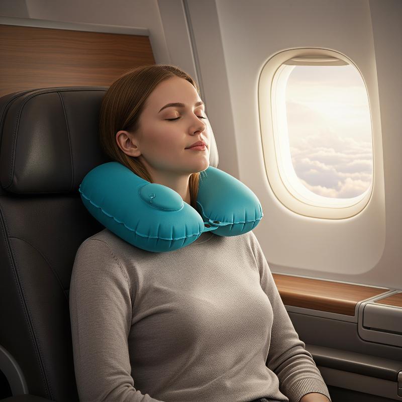 Portable Inflatable Neck Pillo - Travel Pillow Inflatable ulasan dan harga