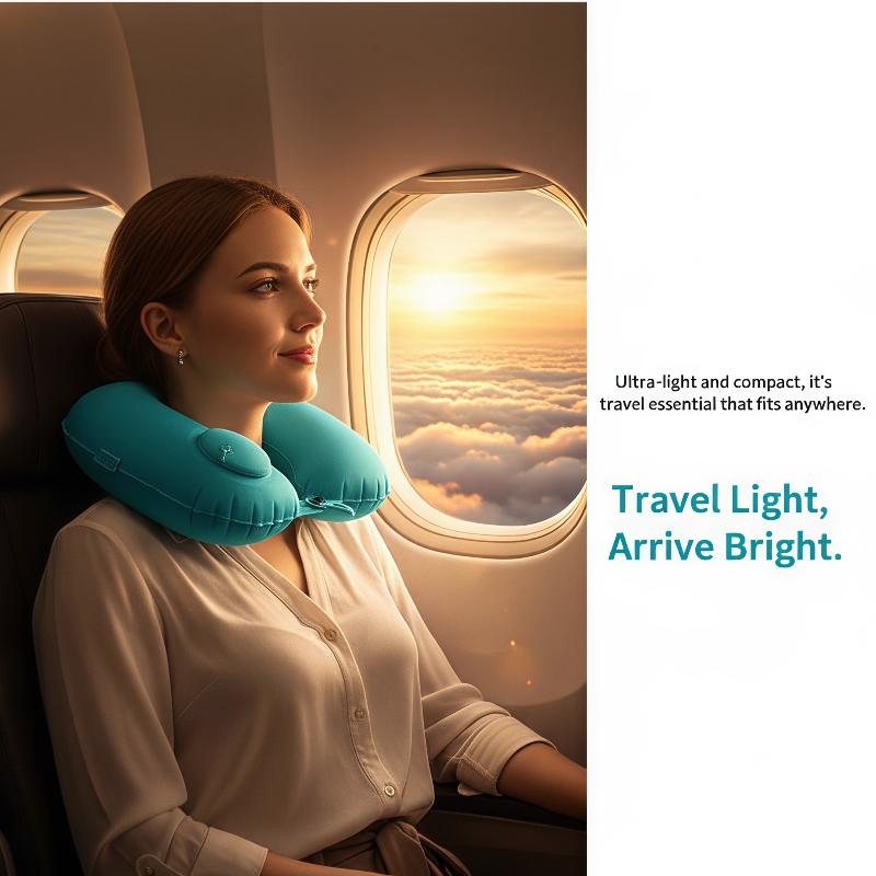 Portable Inflatable Neck Pillo - Travel Pillow Inflatable ulasan dan harga