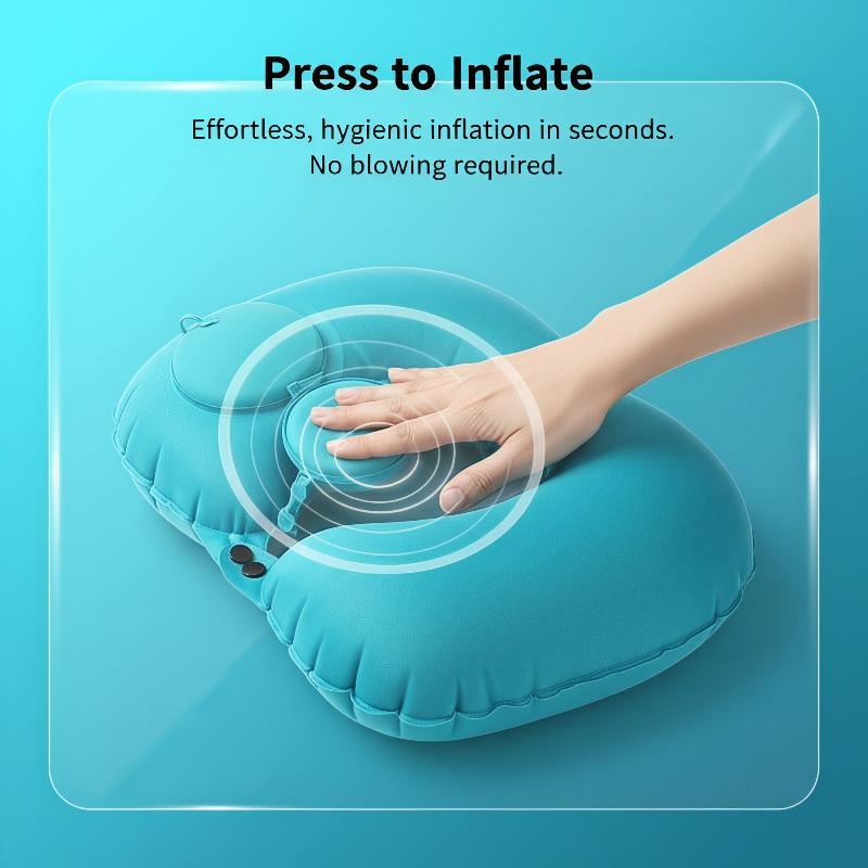 Portable Inflatable Neck Pillo - Travel Pillow Inflatable ulasan dan harga