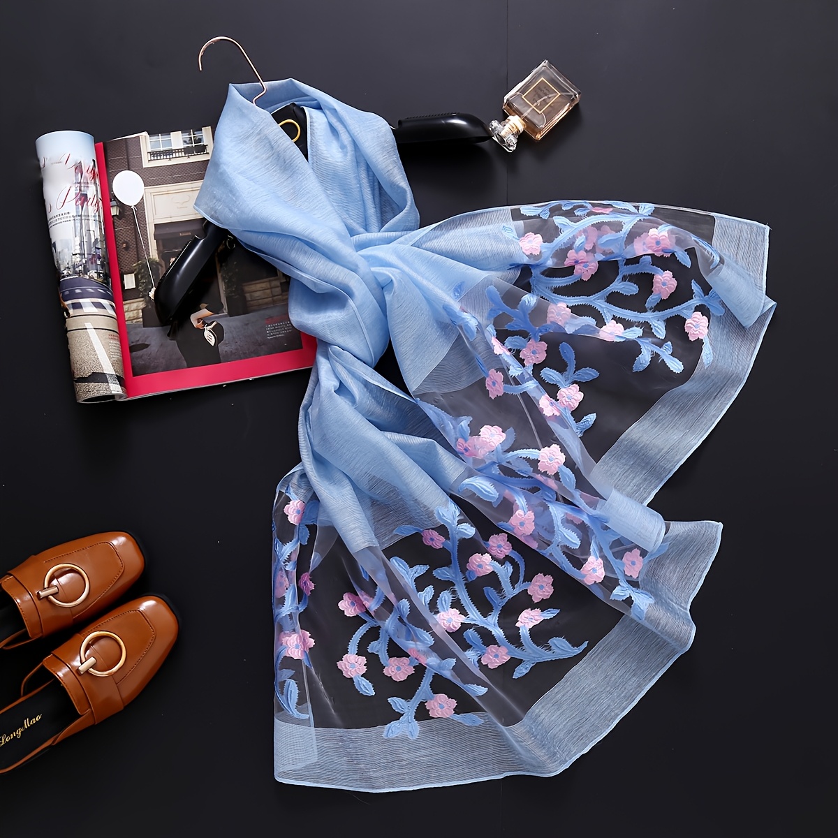 Elegant long shawl scarf - Lig - Travel Accessories Luxury ulasan dan harga