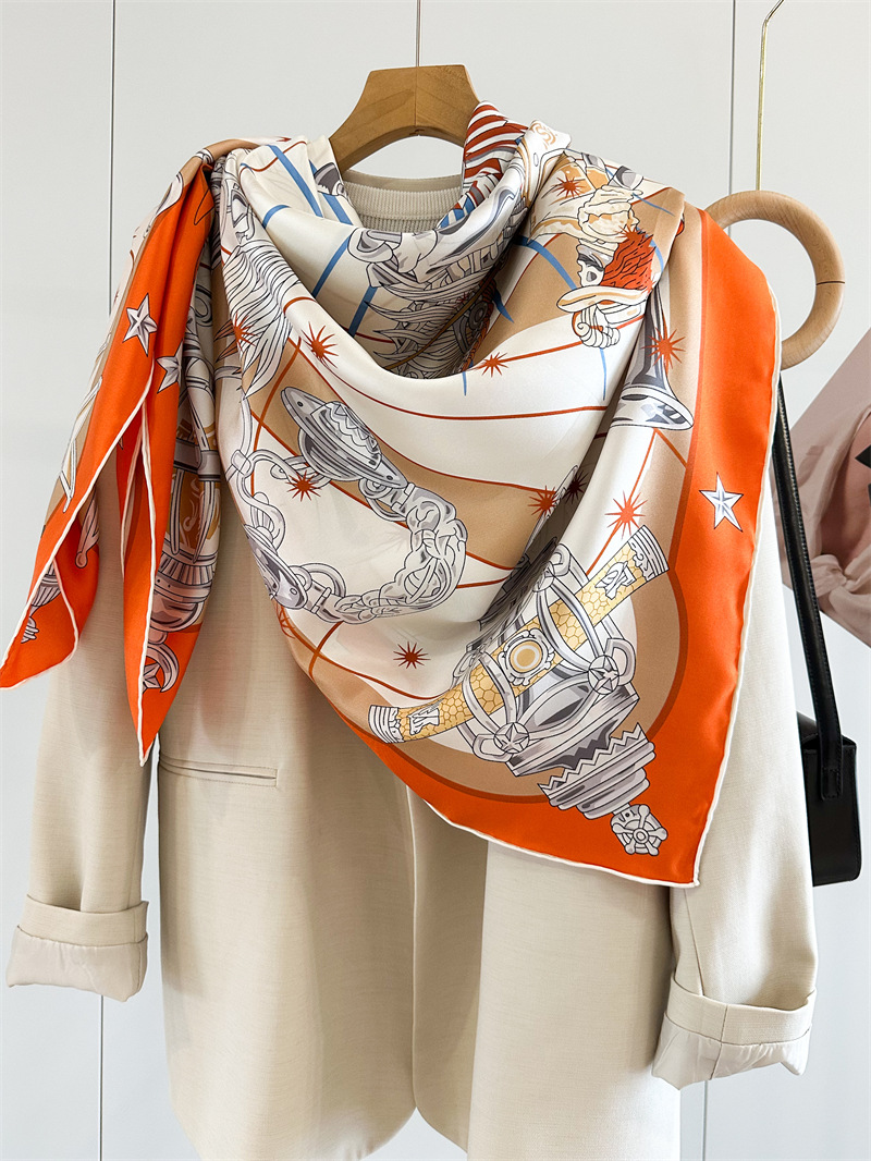 Luxury Brand Scarf Large Silk  - Travel Accessories Luxury ulasan dan harga