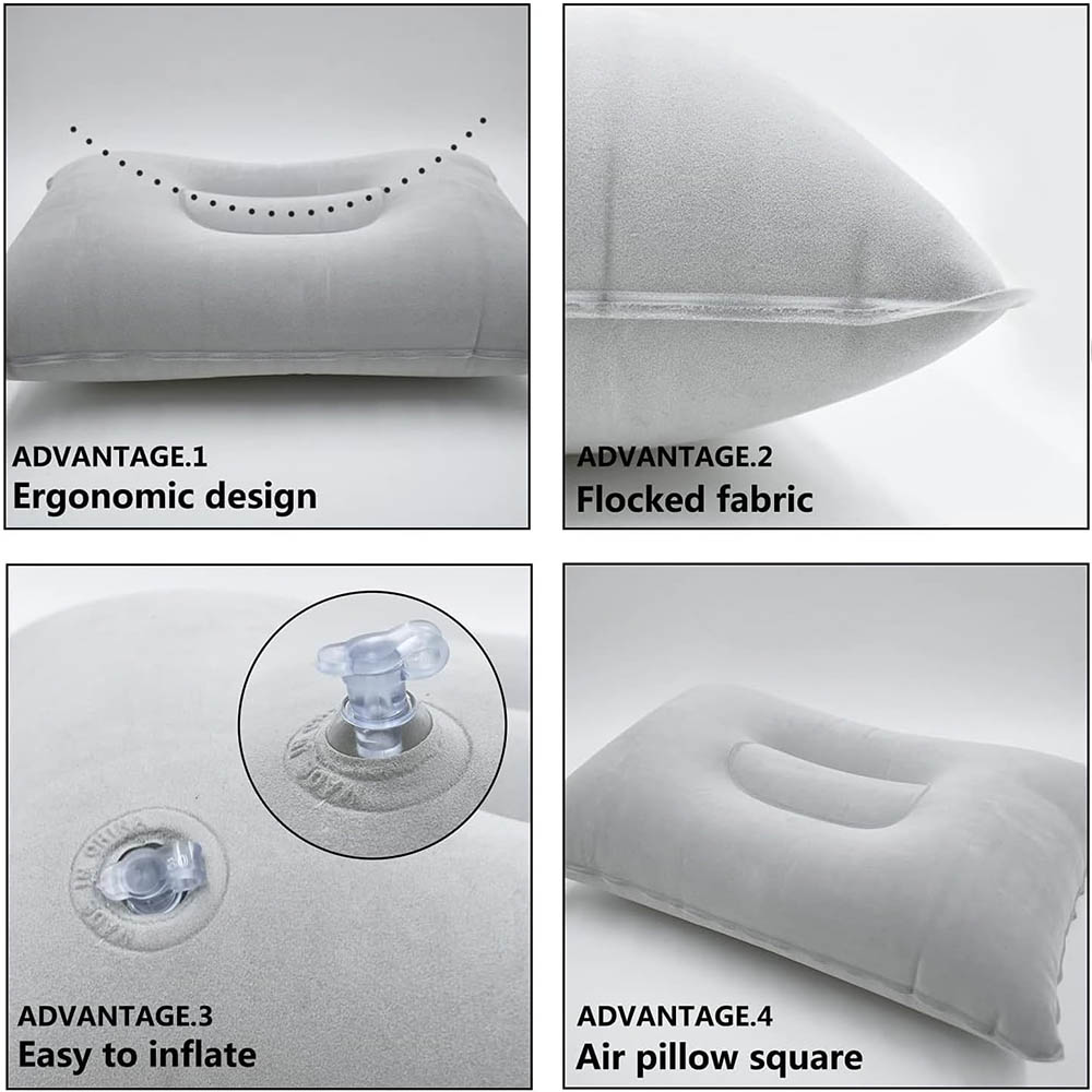 Inflatable Travel Pillow Porta - Travel Pillow Inflatable ulasan dan harga