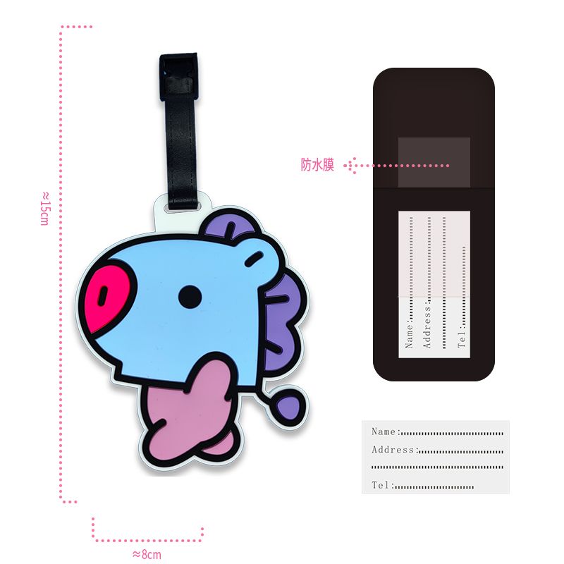 BT21 cartoon cute keychain Kaw - Travel Accessories List ulasan dan harga