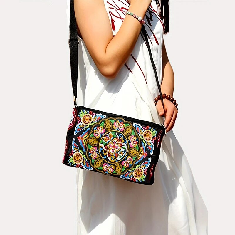 Women's Embroidered Flowers Ny - Travel Accessories Luxury ulasan dan harga