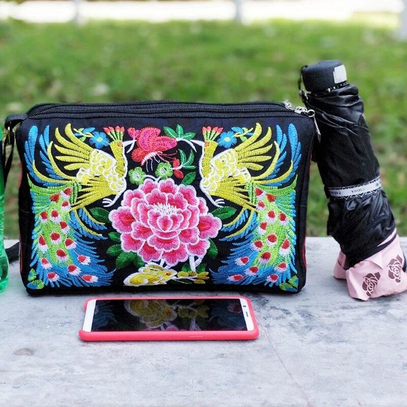Women's Embroidered Flowers Ny - Travel Accessories Luxury ulasan dan harga
