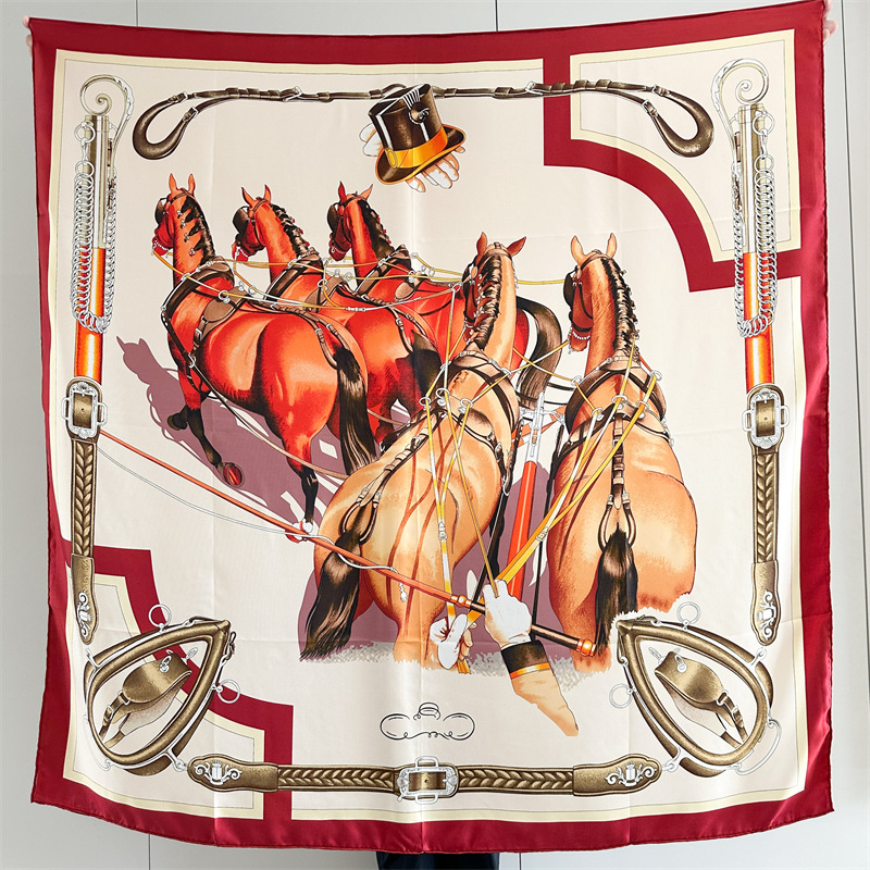 Horse Silk Scarf Luxury Design - Travel Accessories Luxury ulasan dan harga