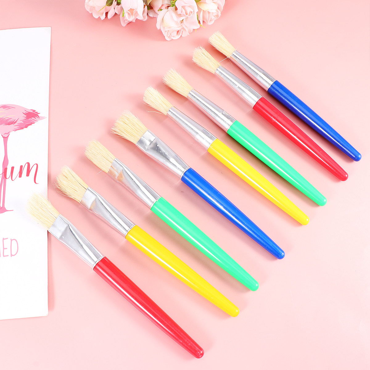 8Pcs Painting Brush Set Bristl - Travel Accessories Drawing ulasan dan harga