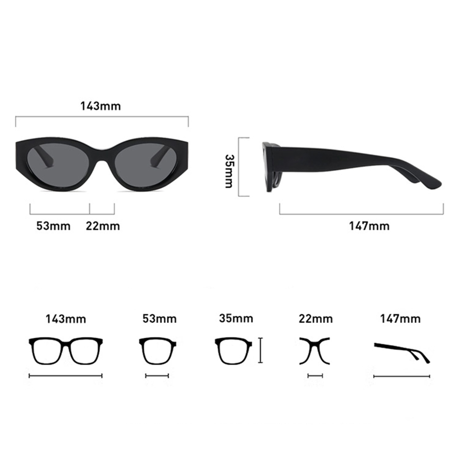 Women Men Classic Cat-Eye Pola - Travel Accessories Luxury ulasan dan harga