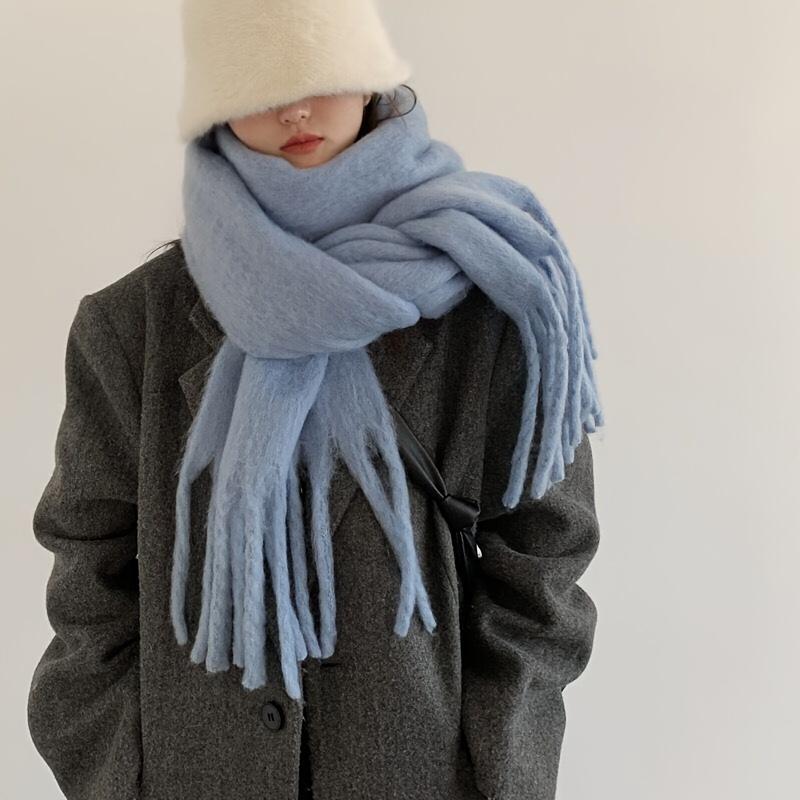 Elegant and thick winter scarf - Travel Accessories Luxury ulasan dan harga