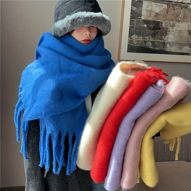 Elegant and thick winter scarf - Travel Accessories Luxury ulasan dan harga