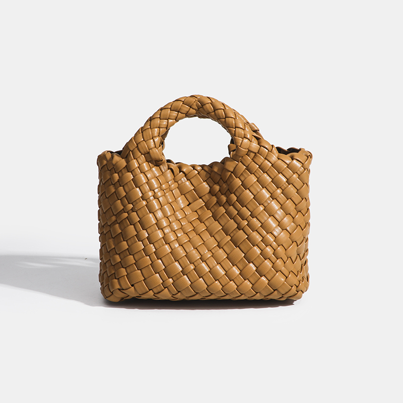 Korean Luxury Woven PU Handbag - Travel Accessories Luxury ulasan dan harga