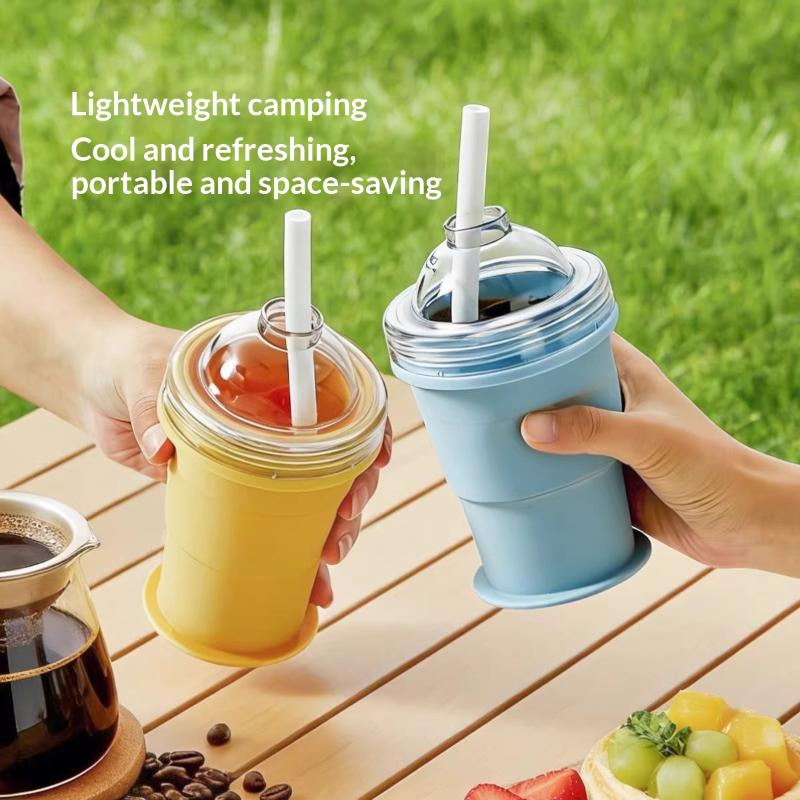 Foldable Silicone 2in1 Travel  - Travel Kitchen Accessories ulasan dan harga