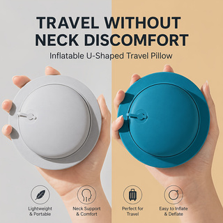 SPDJUMPER Inflatable Travel Ne - Travel Pillow Inflatable ulasan dan harga