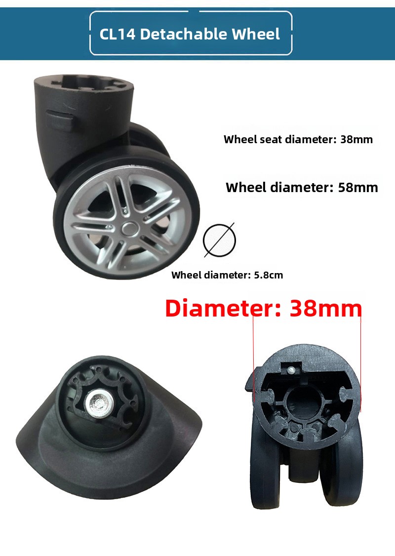 Detachable Luggage Wheel Acces - Travel Router Accessories ulasan dan harga